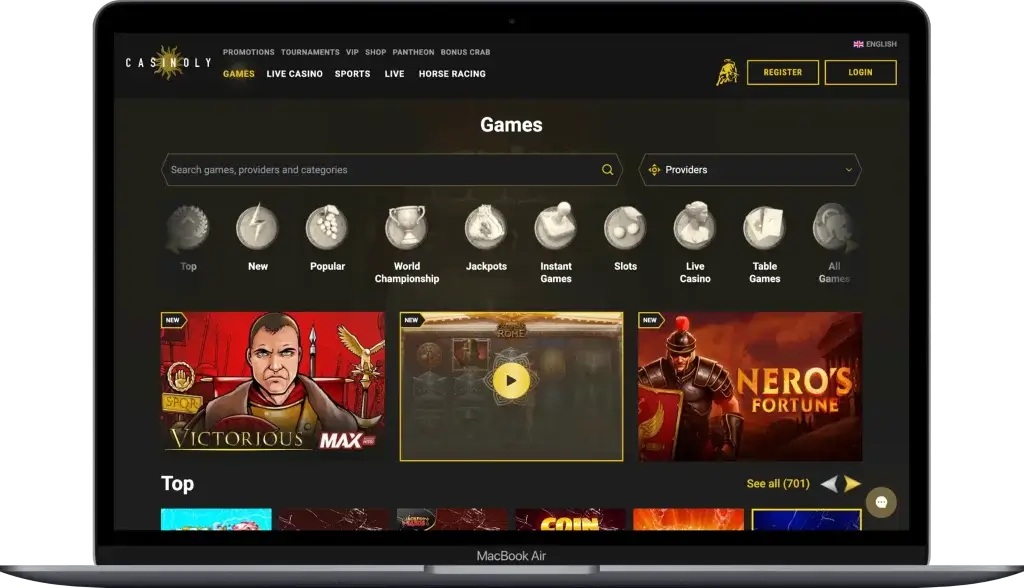 Casinoly - casino zonder Cruks